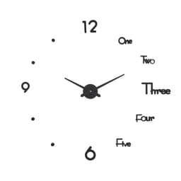 Часы настенные интерьерные «Аба», 3D, наклейка, плавный ход, d=70 см