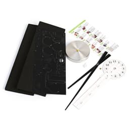 Часы настенные интерьерные «Аба», 3D, наклейка, плавный ход, d=70 см