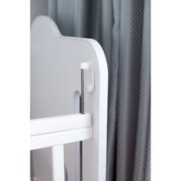 Кровать детская Sweet Bear, колесо-качалка, белый, 1200×600