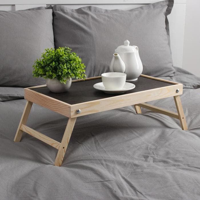 Столик для завтрака Дарим Красиво «Ренессанс», натуральный, 50×30 см, дерево, бежевый