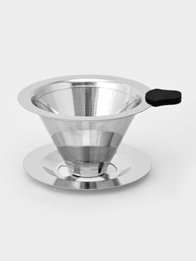 Воронка-дриппер V60 для заваривания кофе «Пуровер», 10×6 см, 304 сталь