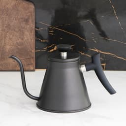 Кофейник «Пуровер», 1.2 л, 304 сталь, с длинным носиком, нержавеющая сталь, чёрный