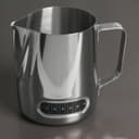 Молочник питчер, 600 мл, с индикатором температуры, нержавеющая сталь, 304 сталь, хромированный