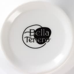 Банки для сыпучих BellaTenero, 150 мл, с ложками, на бамбуковой подставке, фарфор, белые