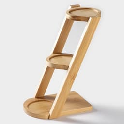 Банки для сыпучих BellaTenero, 150 мл, с ложками, на бамбуковой подставке, фарфор, белые