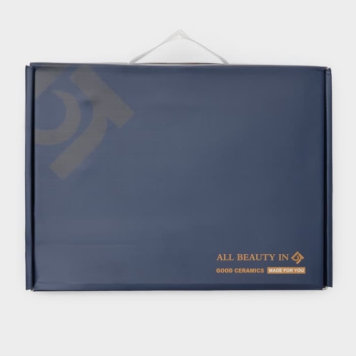 Набор кофейный «Мейси», 12 предметов: 6 чашек 100 мл, 6 блюдец d=11 см, керамика, белый