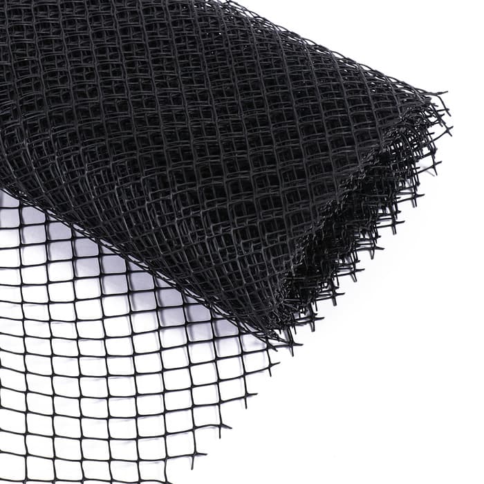Сетка садовая, 1×10 м ячейка ромб 15×15 мм, пластиковая, чёрная, Greengo, в рулоне