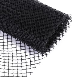 Сетка садовая, 1×10 м ячейка ромб 15×15 мм, пластиковая, чёрная, Greengo, в рулоне