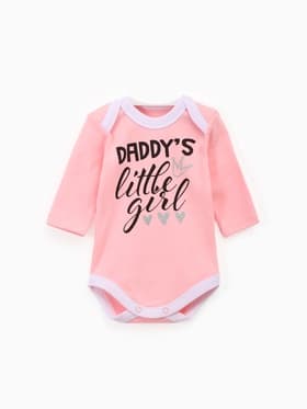 Боди для девочки «Крошка Я» Daddy's girl, рост 80-86 см, розовое