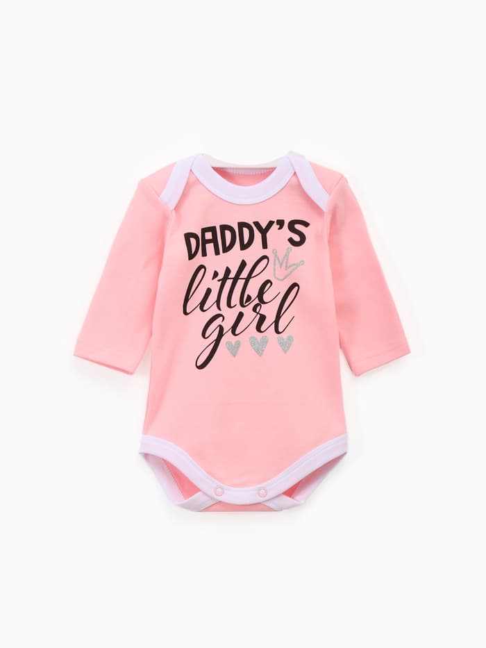 Боди для девочки «Крошка Я» Daddy's girl, рост 80-86 см, розовое