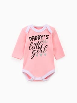 Боди для девочки «Крошка Я» Daddy's girl, рост 80-86 см, розовое