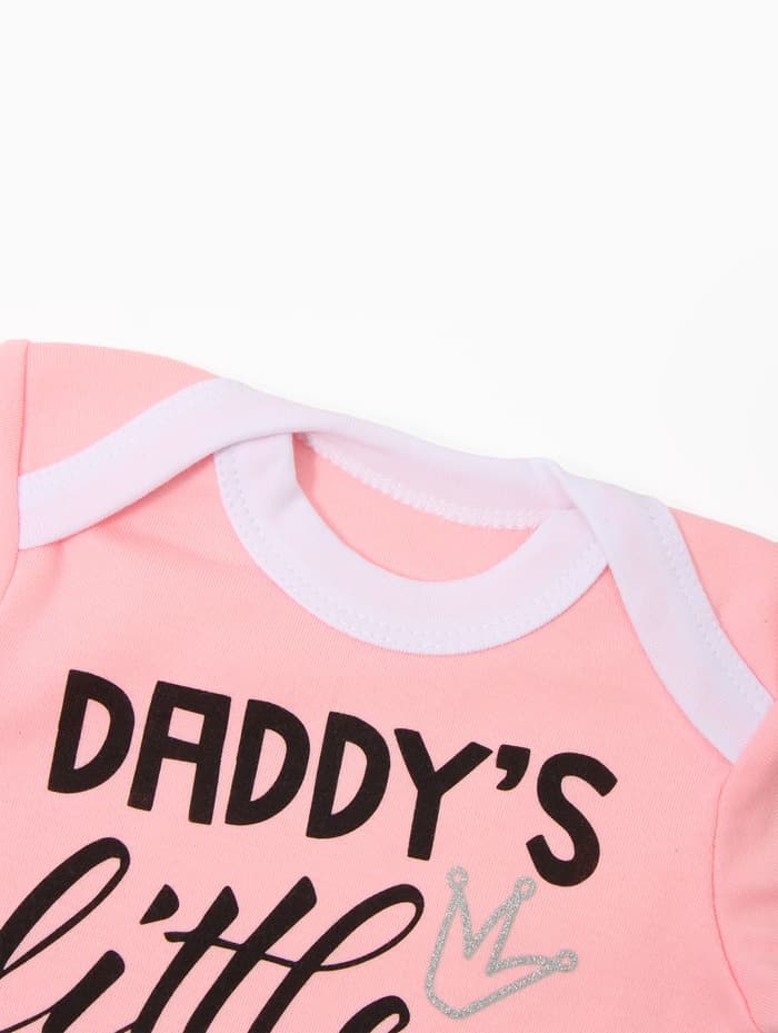 Боди для девочки «Крошка Я» Daddy's girl, рост 80-86 см, розовое