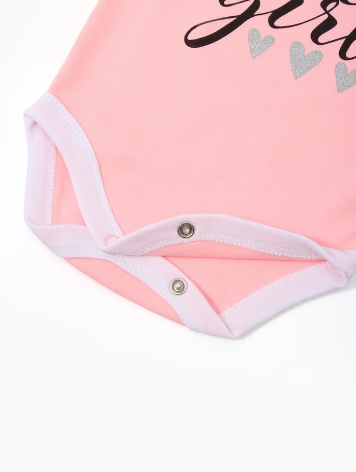 Боди для девочки «Крошка Я» Daddy's girl, рост 80-86 см, розовое