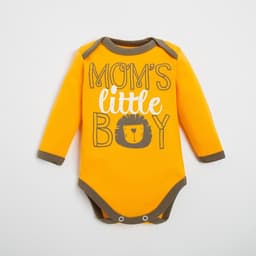 Боди для мальчика «Крошка Я» Mum's boy, рост 68-74 см, жёлтое