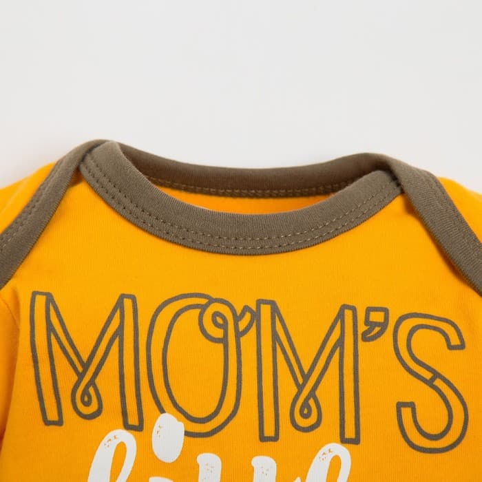 Боди для мальчика «Крошка Я» Mum's boy, рост 68-74 см, жёлтое