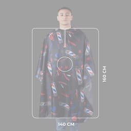 Пеньюар парикмахерский BarberShop, чёрный