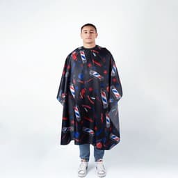 Пеньюар парикмахерский BarberShop, чёрный