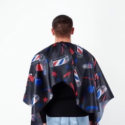 Пеньюар парикмахерский BarberShop, чёрный