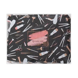 Фартук парикмахерский QF, джинсовый, с карманом, чёрный