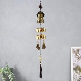 Музыка ветра «Лакшми и карпы», металл, 8 колокольчиков, 66 см