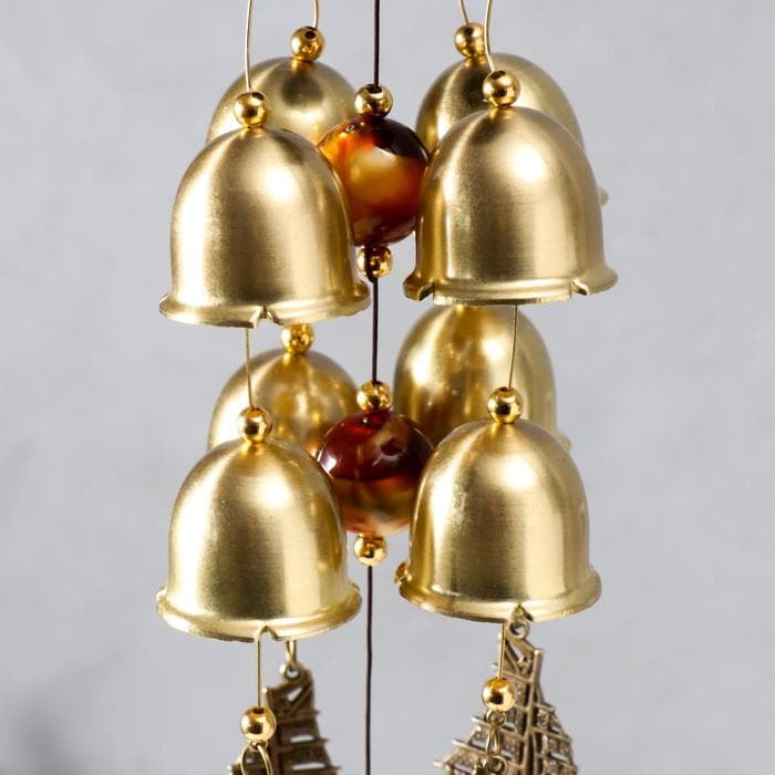 Музыка ветра «Лакшми и карпы», металл, 8 колокольчиков, 66 см