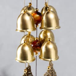 Музыка ветра «Лакшми и карпы», металл, 8 колокольчиков, 66 см