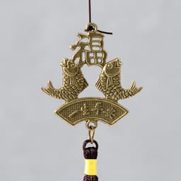 Музыка ветра «Лакшми и карпы», металл, 8 колокольчиков, 66 см