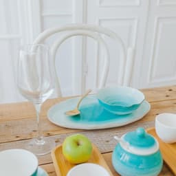 Салатник Доляна «Млечный путь», 300 мл, d=13.5 см, фарфор, бирюзовый