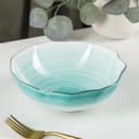 Салатник Доляна «Млечный путь», 700 мл, d=17.5 см, фарфор, бирюзовый