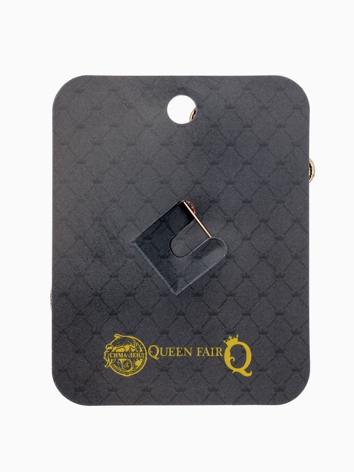 Зажим для кардигана «Восток», коричневый в золоте