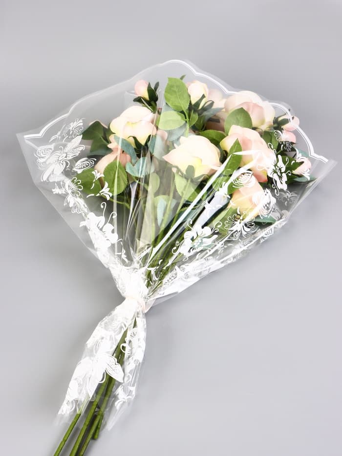 Пакет цветочный Конус «Елена» рисунок 50×60 см