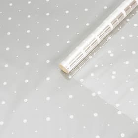 Пленка для цветов с белым рисунком «Горох», 0.7×7.6 м, 40 мкм, 200 г