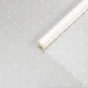 Пленка для цветов с белым рисунком «Цветочки», 0.7×7.6 м, 40 мкм, 200 г