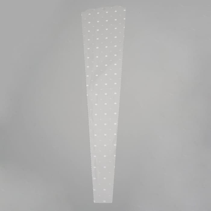 Пакет для цветов конус «Для розы», горох, 21×81 см