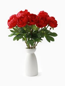 Цветы искусственные «Пышный пион», 7×47 см, бордовые