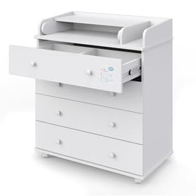 Комод пеленальный детский Орион 804 (Oliver), 80×45×93 см, 4 ящика, белый