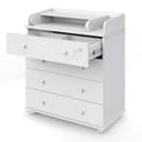 Комод пеленальный детский Орион 804 (Oliver), 80×45×93 см, 4 ящика, белый