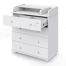 Комод пеленальный детский Орион 804 (Oliver), 80×45×93 см, 4 ящика, белый