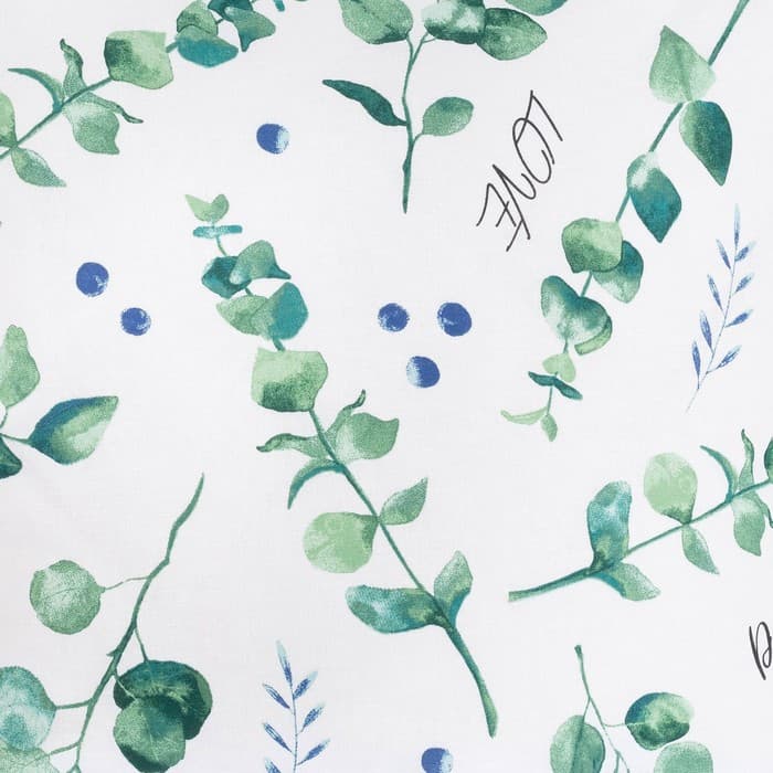 Постельное бельё евро «Этель. Эвкалипт», поплин