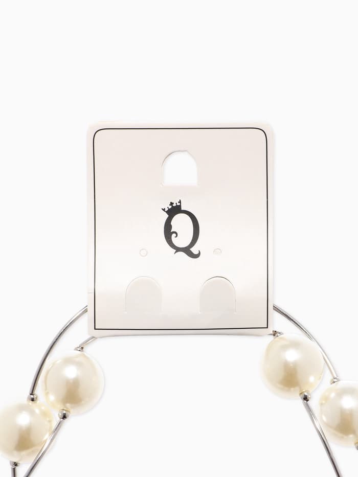 Колье «Флёр», шарики, бело-серое в серебре, длина регулируемая, №12, бусины №16, №20, 40-87 см