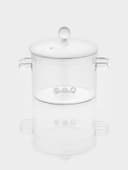 Кастрюля Magistro «Лия», 1.45 л, d=16 см, с крышкой, жаропрочное стекло, прозрачная