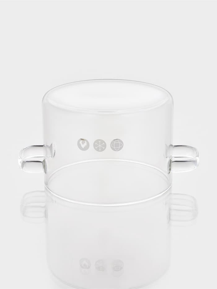 Кастрюля Magistro «Лия», 1.45 л, d=16 см, с крышкой, жаропрочное стекло, прозрачная