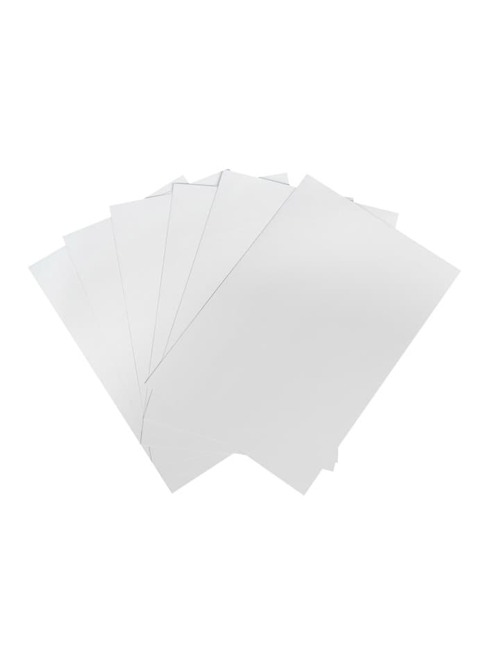 Картон белый А4 Calligrata, 8 листов, мелованный, 230-240 г/м², картонная обложка, в папке