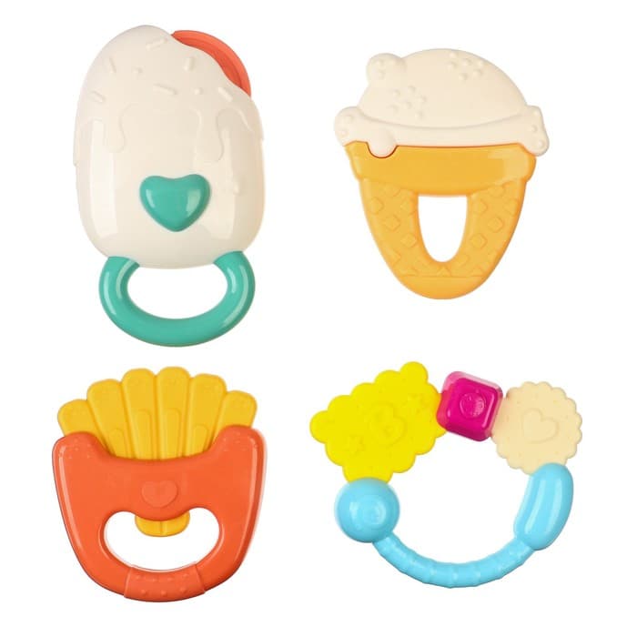 Погремушки Крошка Я «Сладости», от 3 мес., 4 шт.