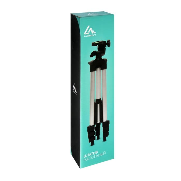 Штатив напольный Luazon, регулирование высоты 34-108 см, чёрный