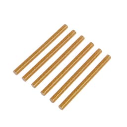 Клеевые стержни ТУНДРА, 7×100 мм, золотистые с блестками, 6 шт.