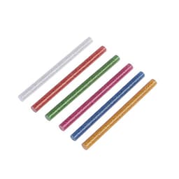 Клеевые стержни ТУНДРА, 7×100 мм, разноцветные с блестками, 6 шт.