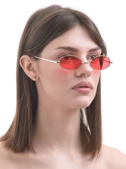 Очки солнцезащитные OneSun, uv 400, дужка 15.5 см, ширина 14 см, 3×5.5 см, красные