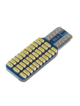 Автолампа светодиодная TORSO, T10 W5W, 12 В, 1.3 Вт, 33 LED, свет белый