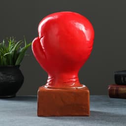 Копилка для денег «Боксёрская перчатка», гипс, 15×12×24 см, красное золото
